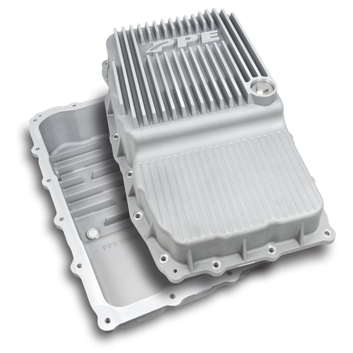 PPE Diesel 2019-2022 GM w/ 10L80 Heavy-Duty Deep Cast Aluminum Transmission Pan Brushed 128051310