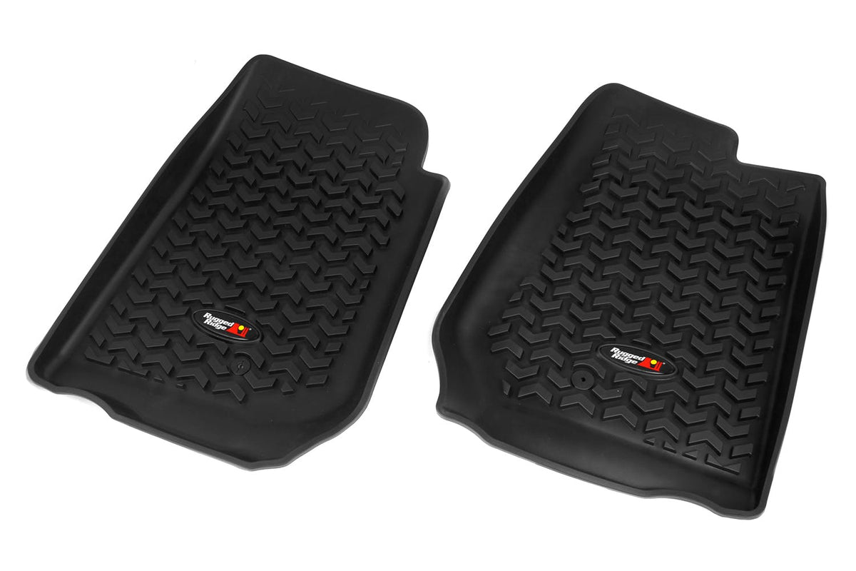 Rugged Ridge 12920.02 Front Floor Liners, Black