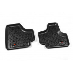 Rugged Ridge 12950.20 Floor Liners; Rear; Black; 08-12 Jeep Liberty KK