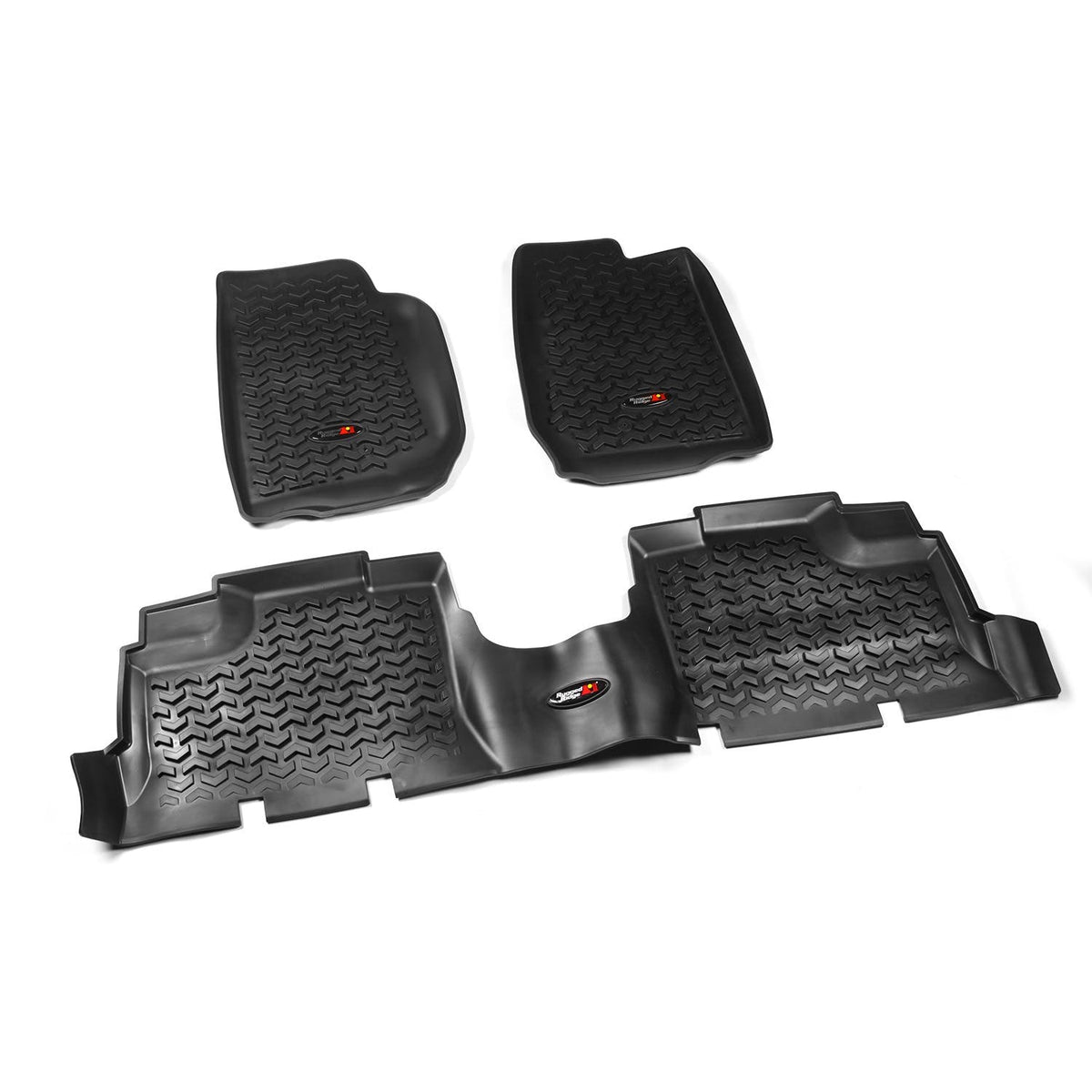 Rugged Ridge 12987.01 Floor Liners Kit, Black