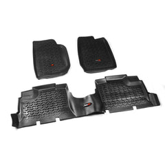 Rugged Ridge 12987.01 Floor Liners Kit, Black
