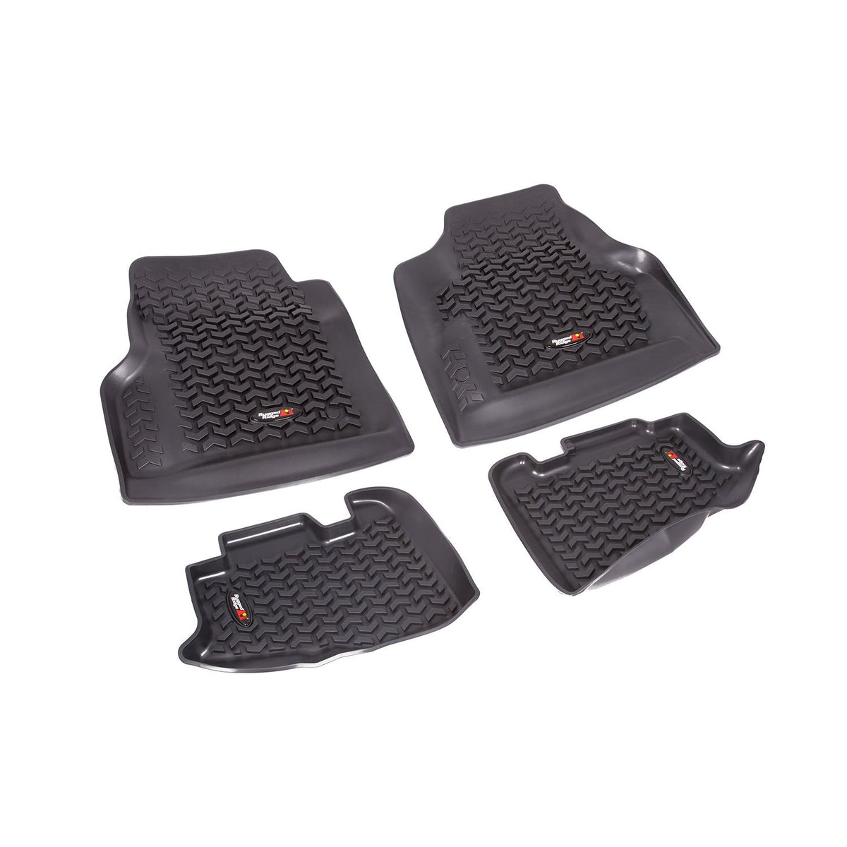 Rugged Ridge 12987.10 Floor Liners; Kit; Black; 97-06 Jeep Wrangler/Unlimited TJ/LJ