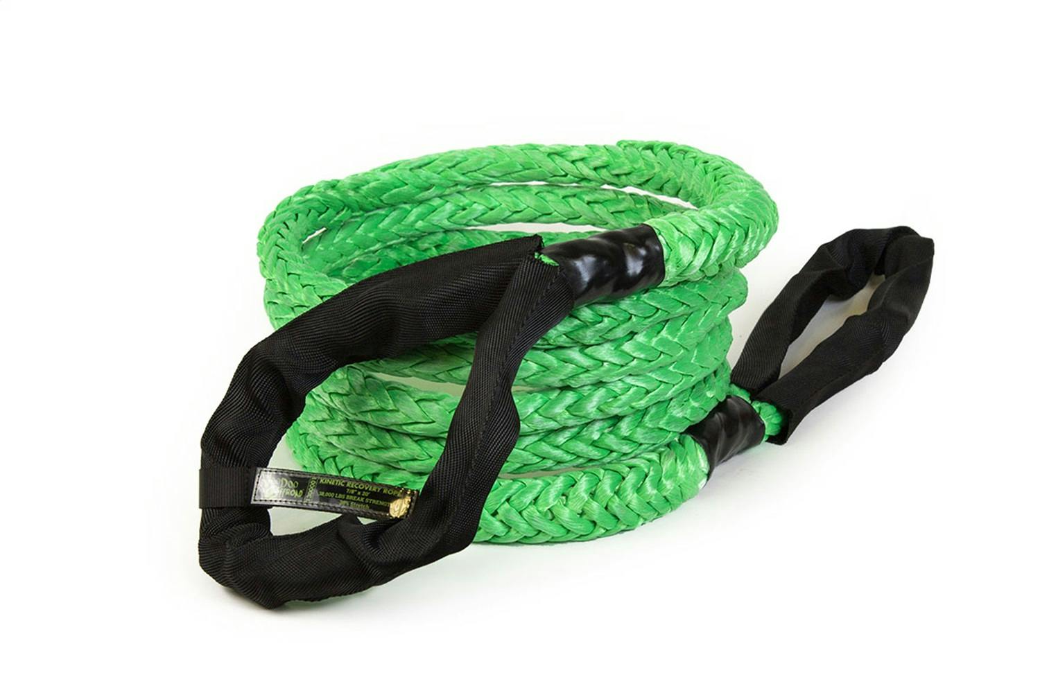 VooDoo Offroad 1300001A 2.0 Santeria Series 7/8" x 20 ft Kinetic Recovery Rope with Rope Bag