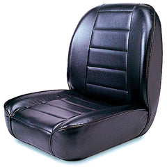 Rugged Ridge 13400.01 Low-Back Front Seat; No-Recline; Black; 55-86 Jeep CJ Models