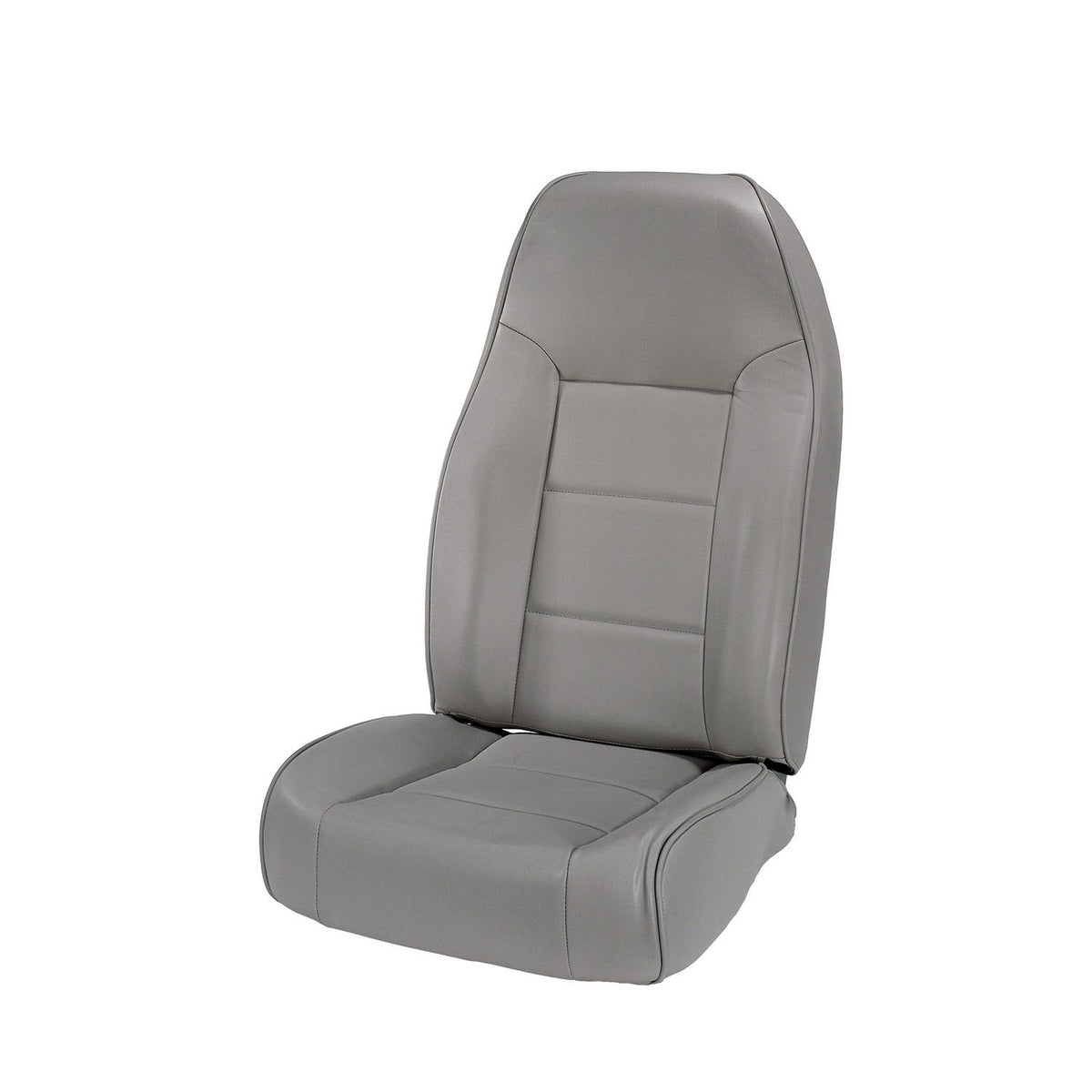 Rugged Ridge 13401.09 High-Back Front Seat; No-Recline; Gray; 76-02 Jeep CJ/Wrangler YJ/TJ