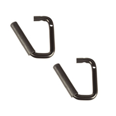 Rugged Ridge 13505.41 Steel Grab Handles, Front Pair, Black