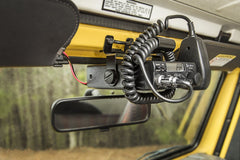 Rugged Ridge 13551.08 CB Radio Mount; Windshield; 97-02 Jeep Wrangler TJ
