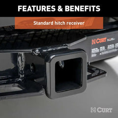 CURT Class 3 Trailer Hitch, 2" Receiver, Fits Select Kia Telluride 13663