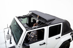 Rugged Ridge 13861.35 Voyager Frameless Fastback Top 4 Door Black Diamond Sail Cloth, Tint