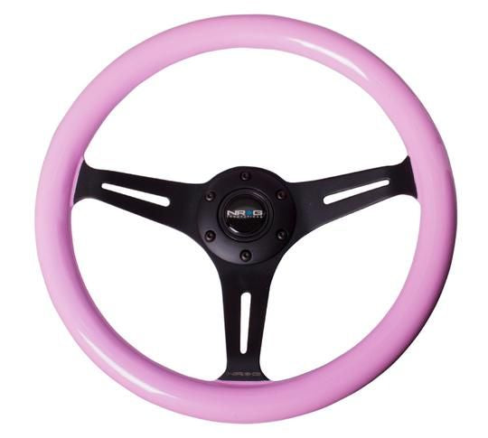 NRG Innovations Steering Wheels Wood Grain ST-015BK-PK