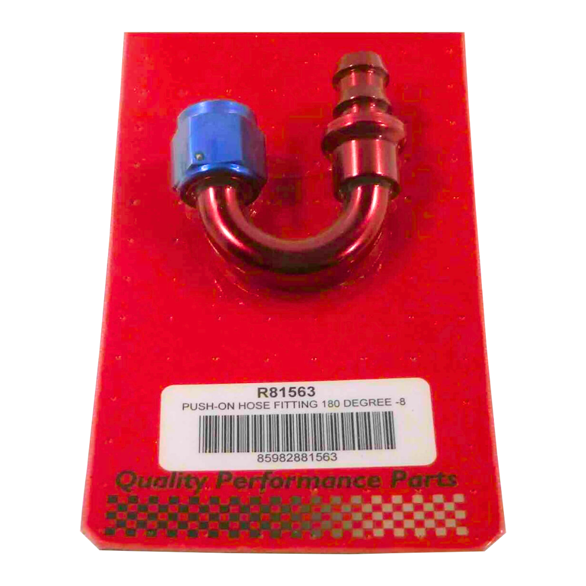 Racing Power Company R81563 PUSH-ON HOSE FITTING 180 DEGREE -8