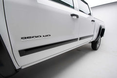 DISCONTINUED - EGR Rugged Body Side Molding 4pc set Crew Cabs 11-18 Ram 1500 10-22 Ram 2500 11-22 Ram 3500 19-22 Ram 1500 Classic 09-10 Dodge Ram 1500 14-18 Chevrolet Silverado & GMC Sierra 1500 15-19 Chevrolet Silverado & GMC Sierra 2500HD & 3500HD