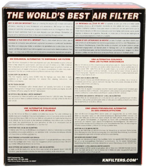 K&N RX-4950 Universal X-Stream Clamp-On Air Filter