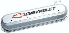 PROFORM 141-265 Engine Valve Covers; Tall Style; Die Cast; Chrome with Bowtie Logo; LS Engines