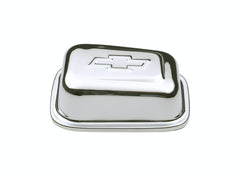 PROFORM 141-619 Engine Valve Cover Breather; Rectangle w/Bowtie; Push-In 1.22in Hole; Chrome