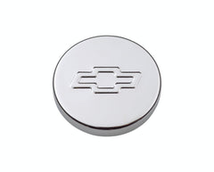 PROFORM 141-630 Engine Oil Filler Cap; Push-In Style; 1.22 Hole; Embossed Bowtie Logo; Chrome