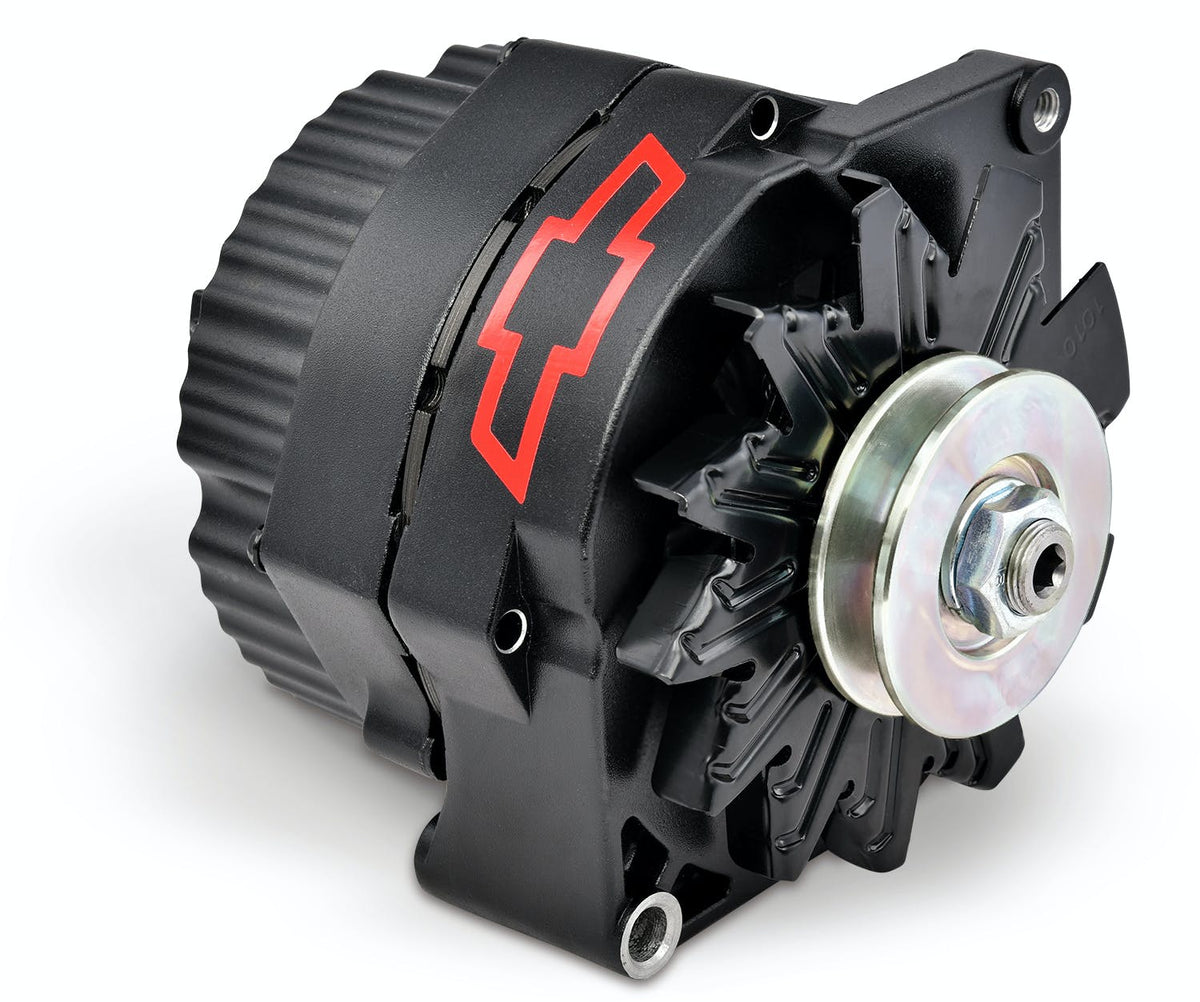 PROFORM 141-662 Alternator; 100 AMP; GM 1-Wire Style; Red Bowtie Logo; Black Crinkle; 100% New