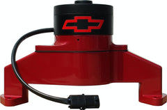 PROFORM 141-672 Electric Engine Water Pump; Aluminum; Red with Bowtie Logo; Fits BB Chevy