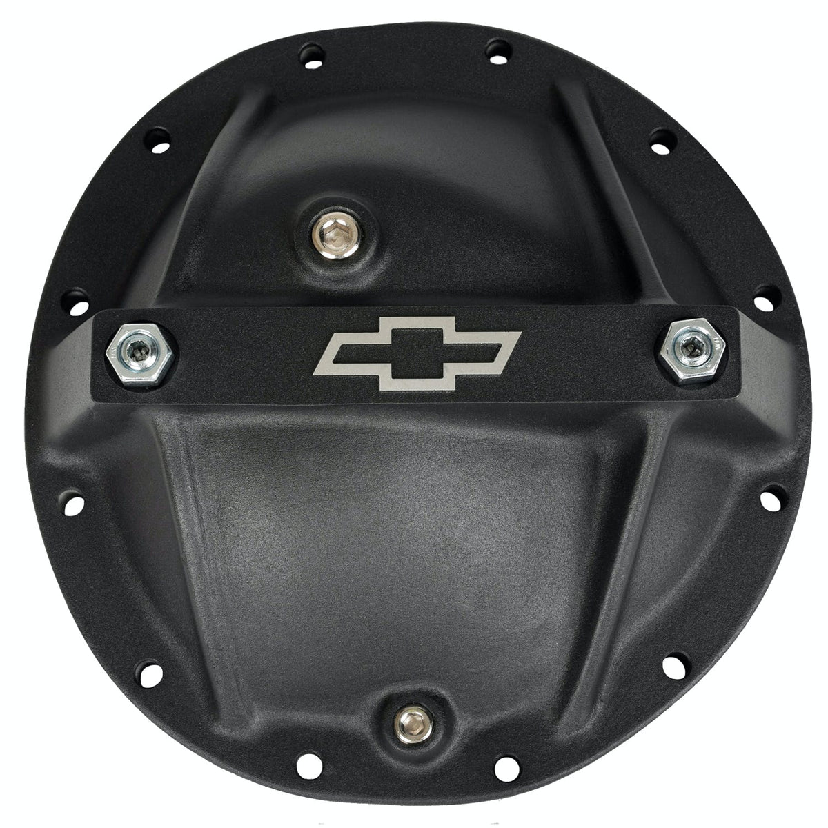 PROFORM 141-697 Differential Cover; Bowtie Emblem Model; Fits GM 12 Bolt Car; Alum; Blk Crinkle