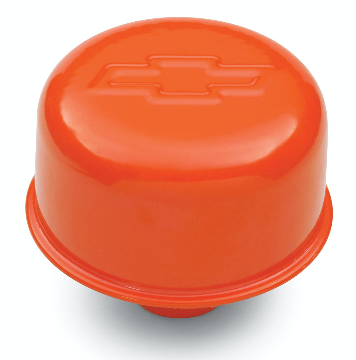 PROFORM 141-786 Engine Valve Cover Breather; 3 In Dia; Bowtie Logo; Push-In Style; Orange