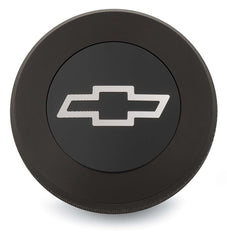 PROFORM 141-820 Twist-On Radiator Cap; Chevrolet Bowtie Emblem; Black Anodized Billet Aluminum