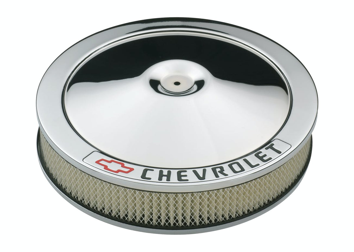 PROFORM 141-906 Carburetor Air Cleaner Kit; 14 Inch Diameter; 'Chevrolet' Lettering; Chrome