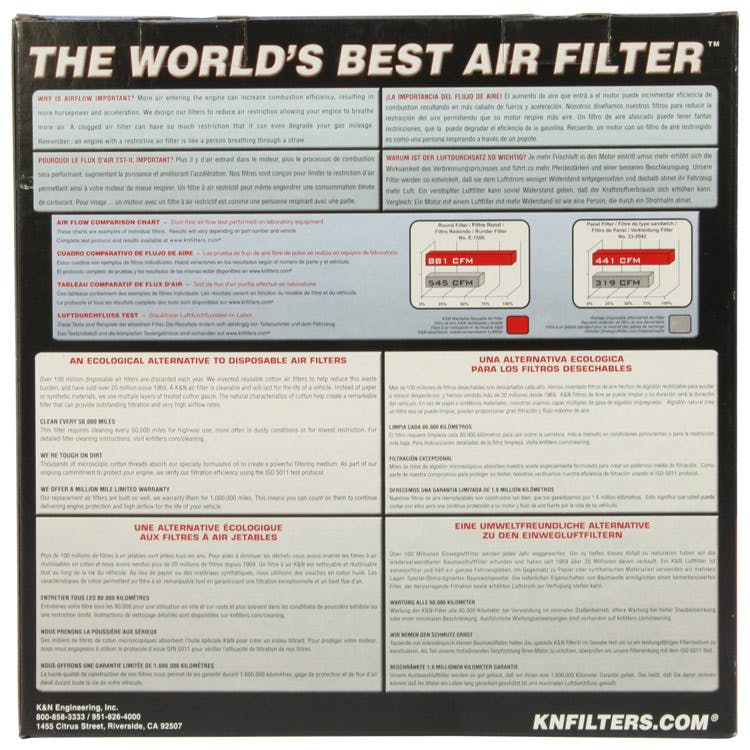 K&N E-2444 Replacement Air Filter