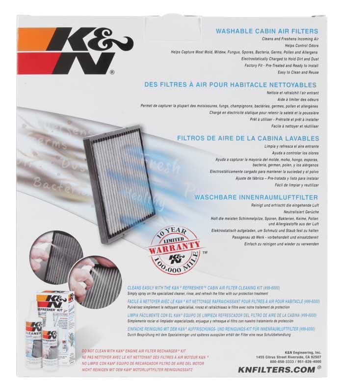 K&N VF2001 Cabin Air Filter
