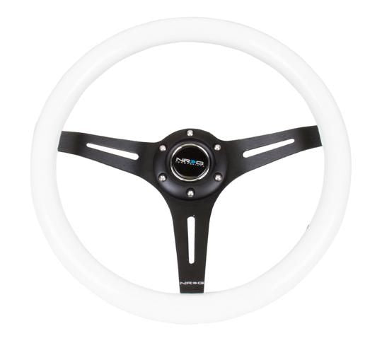 NRG Innovations Steering Wheels Wood Grain ST-015BK-WT