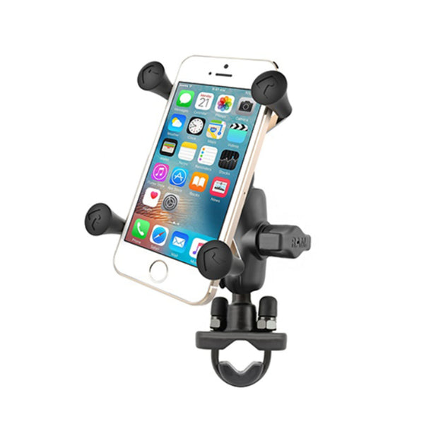 RAM X-Grip Phone Mount with Handlebar U-Bolt Base - Short Arm