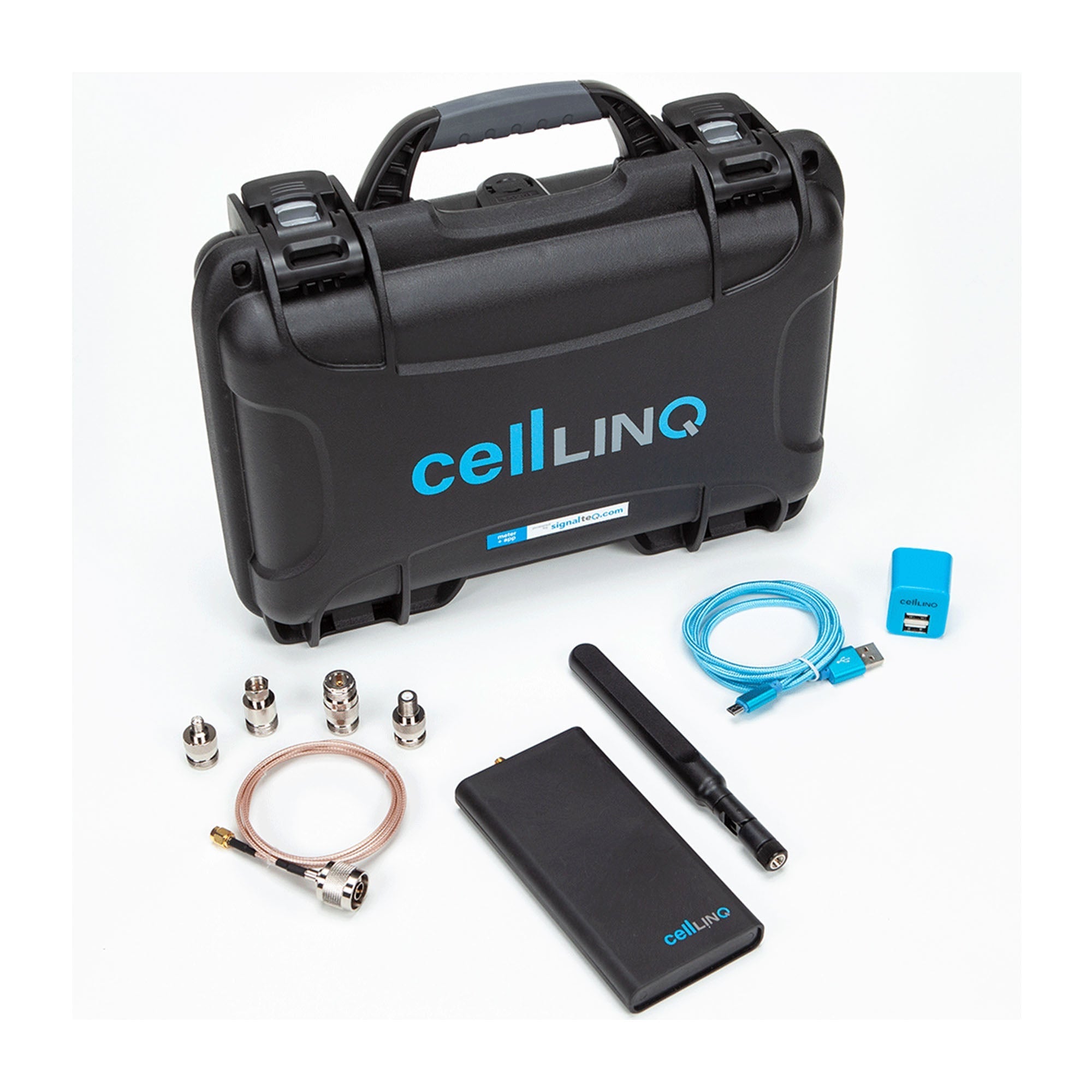 WilsonPro Cellular Network Scanner Pro Cell Phone Network Scanner Signal Meter (Hard Case) + App
