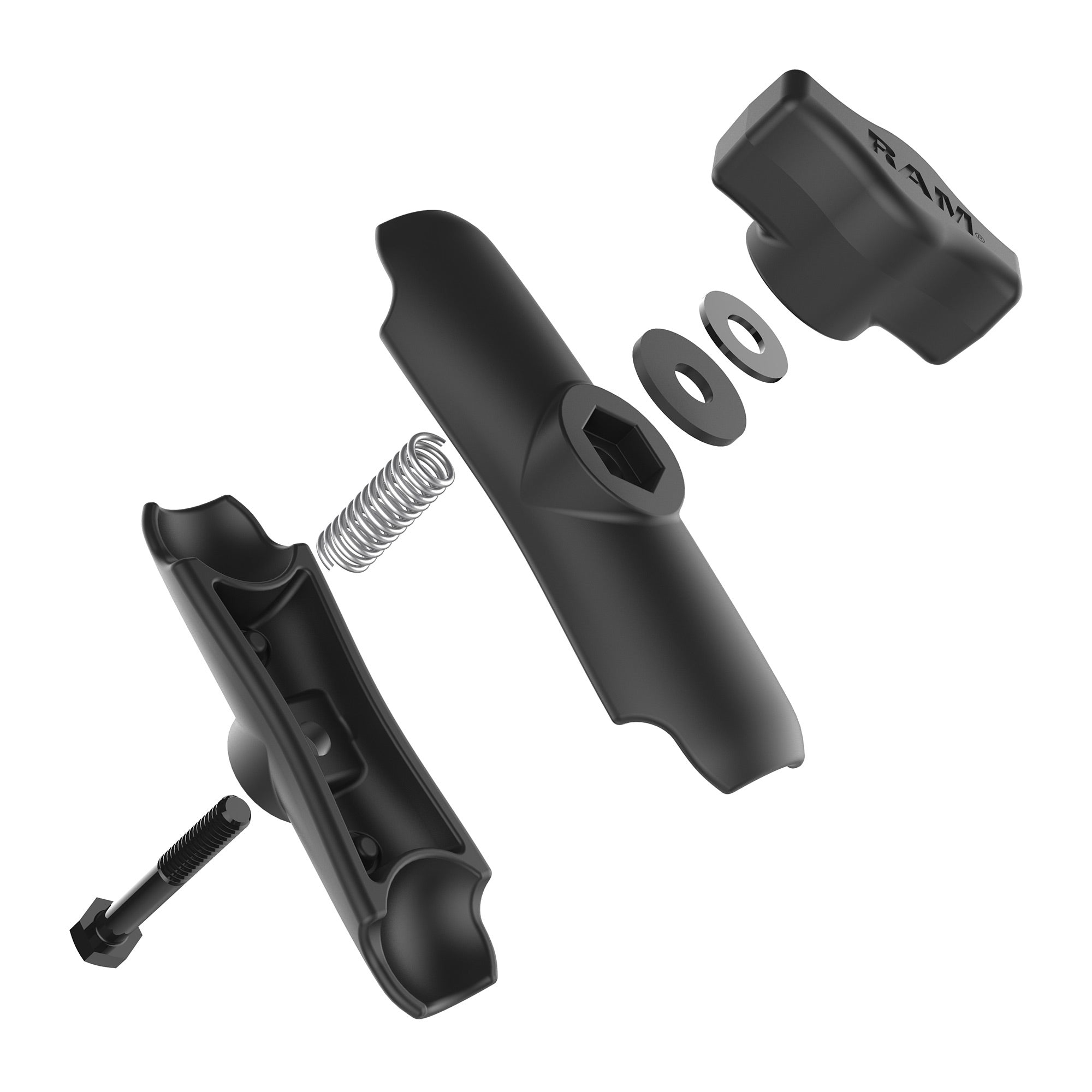 RAM Double Socket Arm B Ball B Length - Non-Retail Packaging