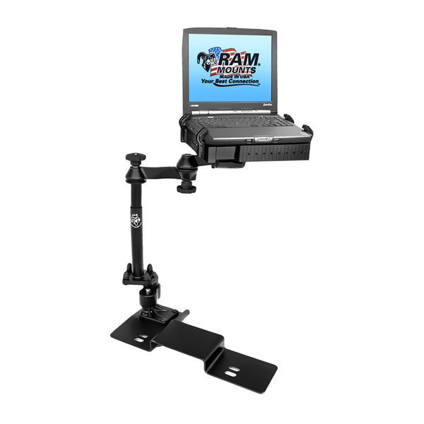 RAM No-Drill Laptop Mount for '04-14 Ford F-150 + More - C-Size