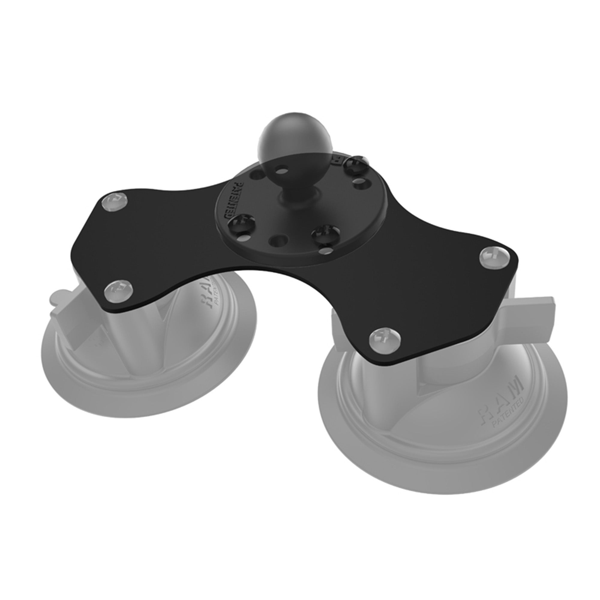 RAM Dual Adapter Plate for Twist-Lock Suction Cups