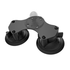 RAM Twist-LockT Dual Suction Cup Base - AMPS