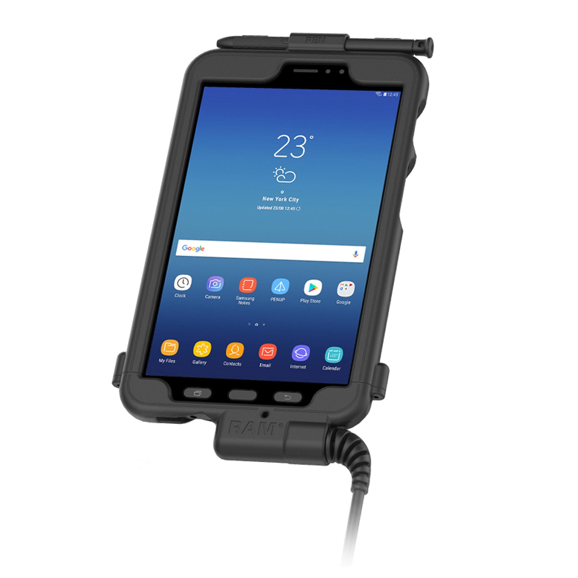 RAM Tough-Case with USB Type A for Samsung Tab Active3 and Tab Active2