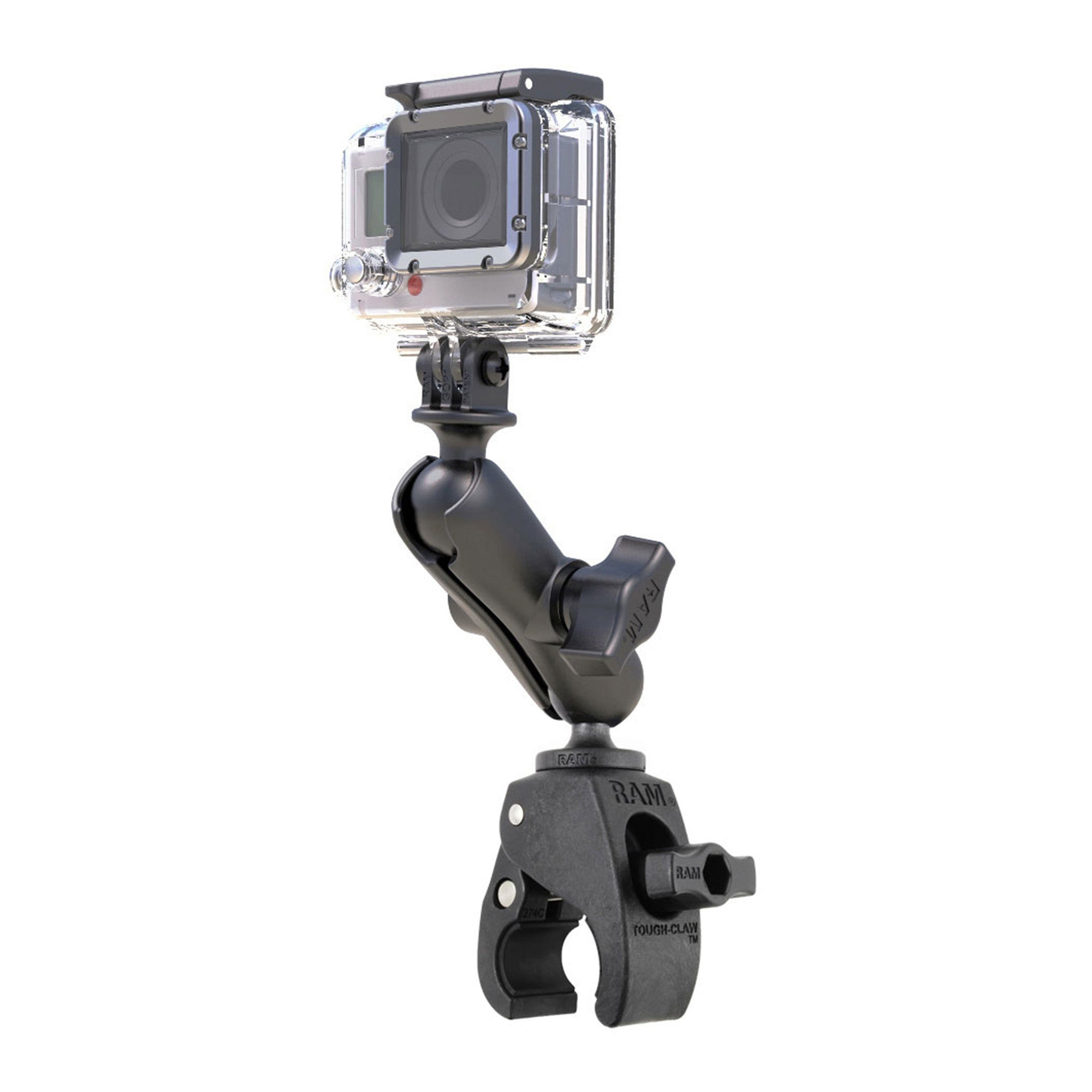 RAM Tough-Claw Double Ball Mount with Universal Action Camera Adapter