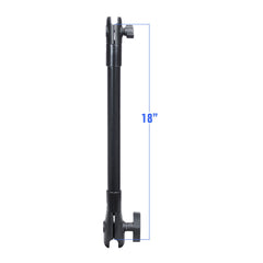 RAM 18" PVC Pipe Extension with B Size & C Size Socket Arms