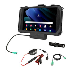 RAM Powered Dock for Tab Active3 & Active2 with Hardwire Charger