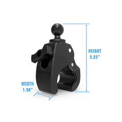 RAM Tough-Claw Medium Clamp Mount with Diamond Plate - B-Size - Medium Arm