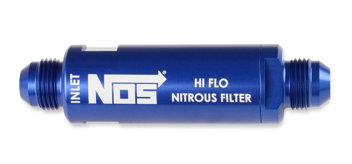 NOS 15557NOS 6AN, HI-FLO NITROUS FILTER, BLUE
