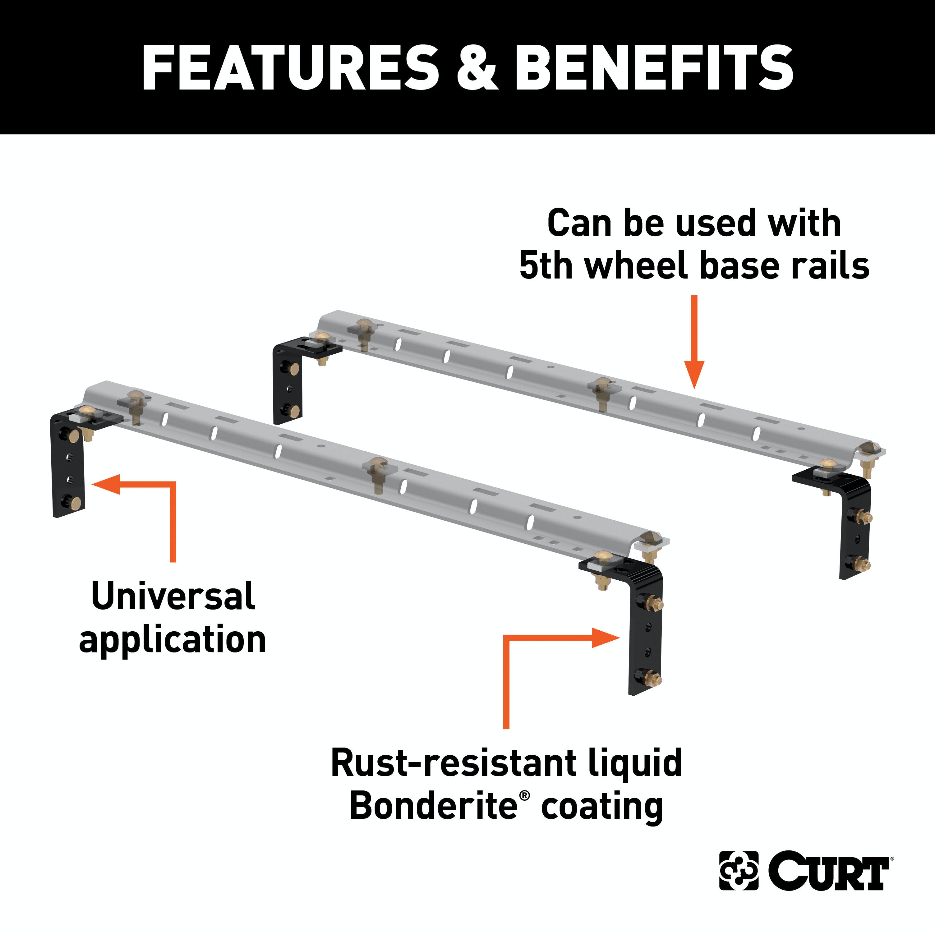 CURT 16101 Universal 5th Wheel Brackets