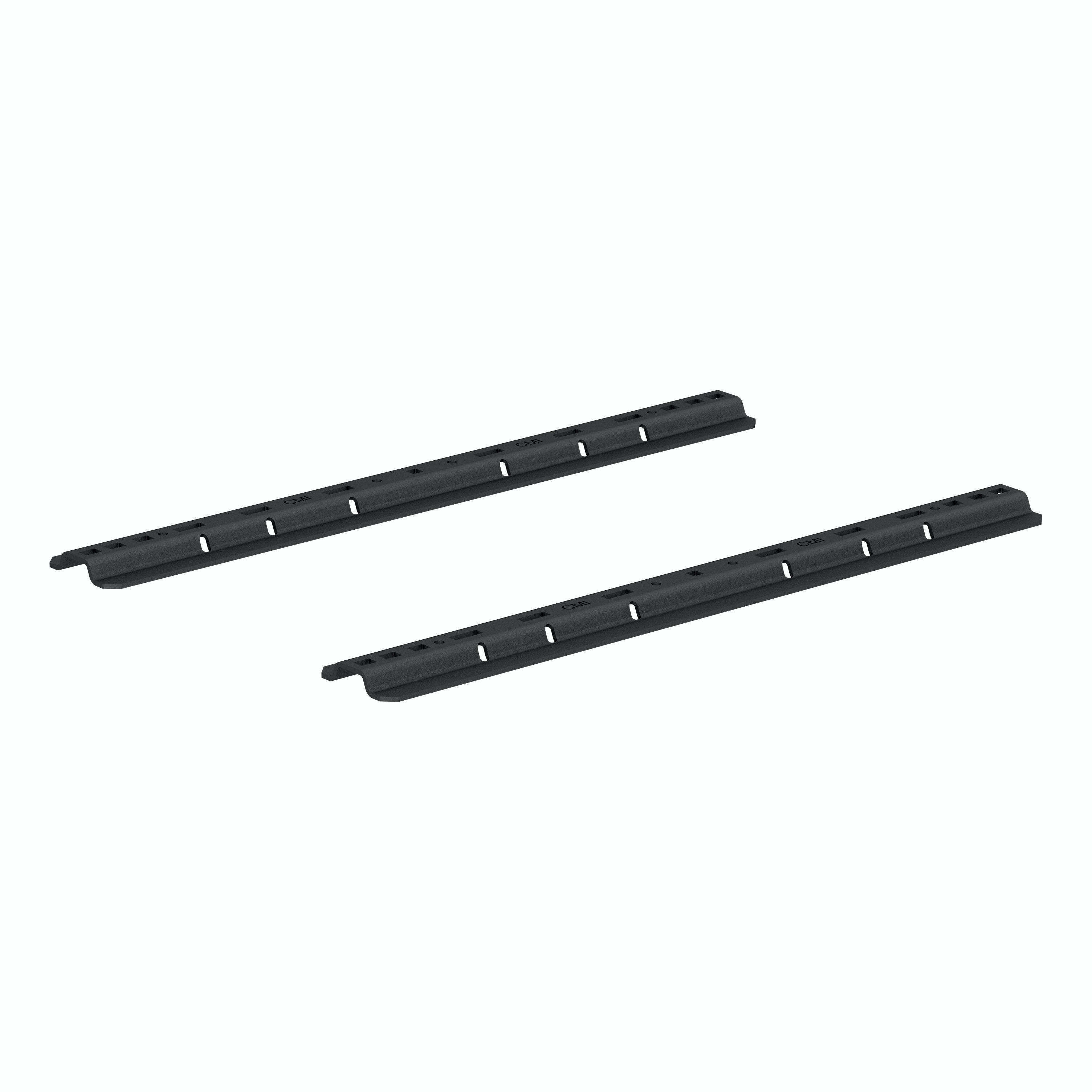 CURT 16204 Universal 5th Wheel Base Rails, 25K (Carbide Black)