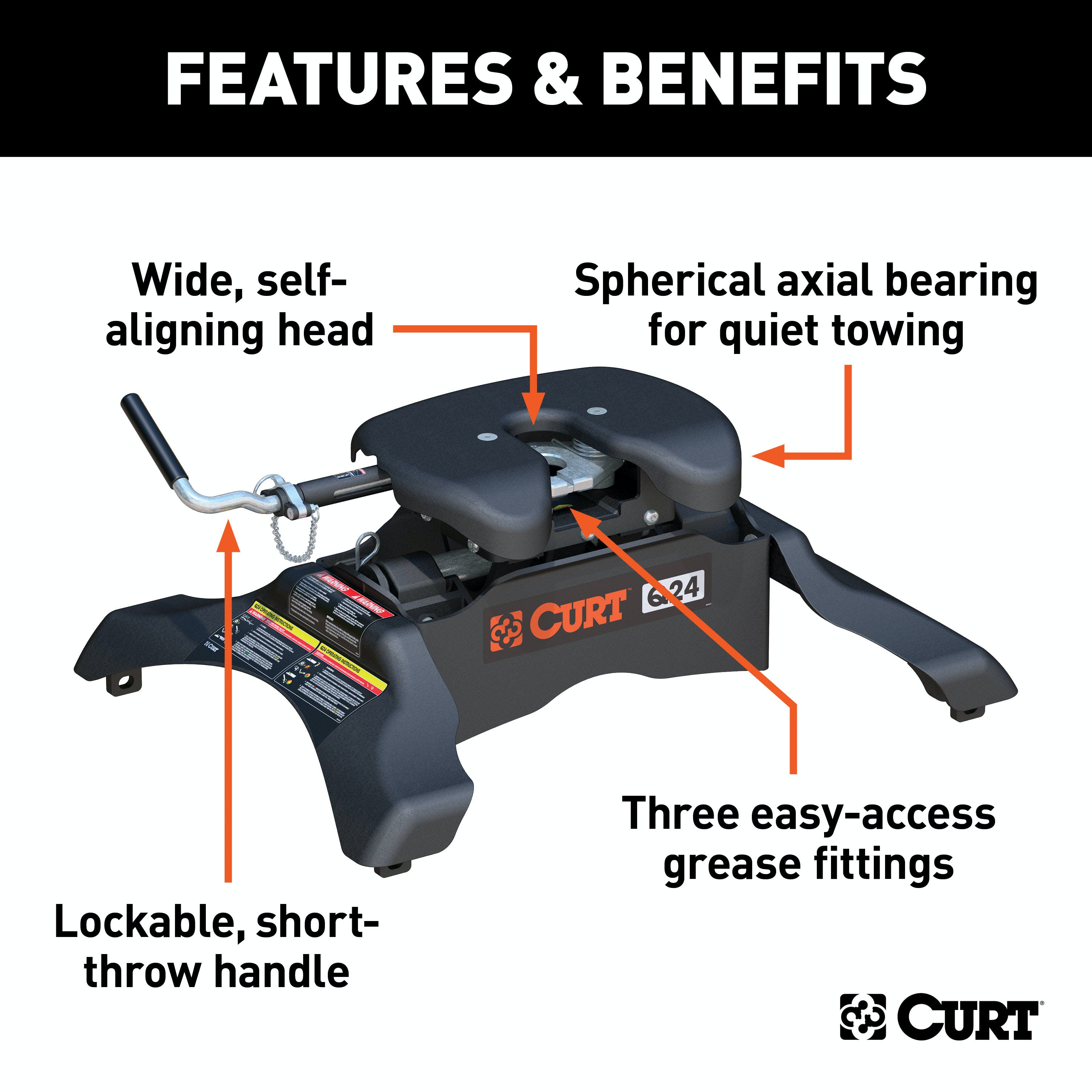 CURT 16245 Q24 5th Wheel Hitch