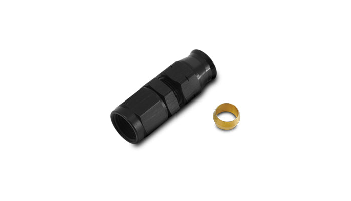 Vibrant Performance - 16447 - Tube to Female AN Adapter with Brass Olive Inserts, -8AN, Tube Size - 0.375 in.