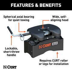 CURT 16545 Q24 5th Wheel Hitch Head