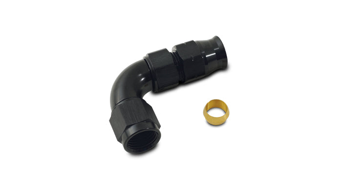 Vibrant Performance - 16565 - 90 Degree Tube to Female AN Adapter, Tube O.D. - 5/16 in.; AN Size: -6 in.