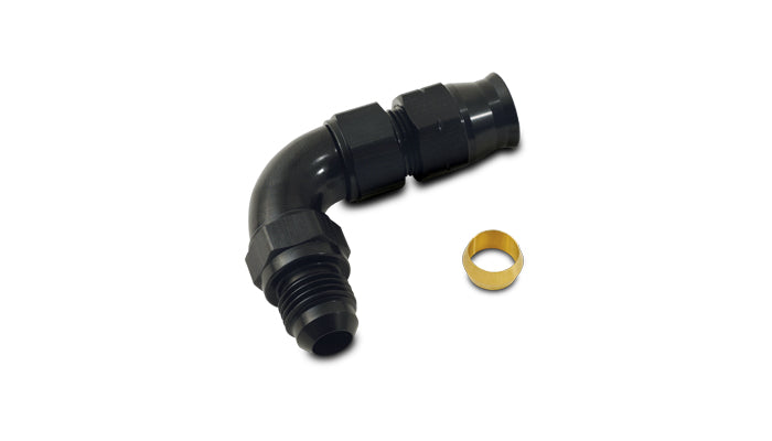 Vibrant Performance - 16585 - 90 Degree Tube to Male AN Adapter, Tube O.D. - 5/16 in.; AN Size: -6