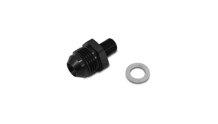 Vibrant Performance - 16601 - AN to Metric Straight Adapter; Size: -4AN Metric: 8mm x 1.5