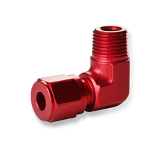 NOS 16477NOS 3/16 HRDLNE TO 90 DEG 1/8 NPT FTG - RED